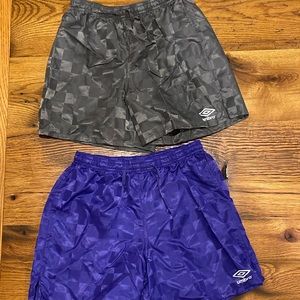 UMBRO athletic shorts - NWT. Lot of 2 pair.